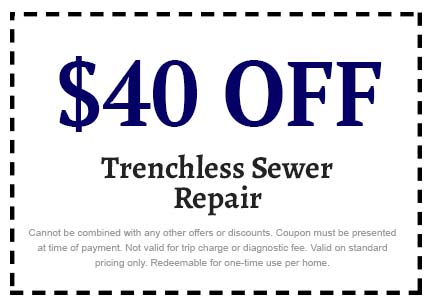 Discount on Trenchless Sewer Repair