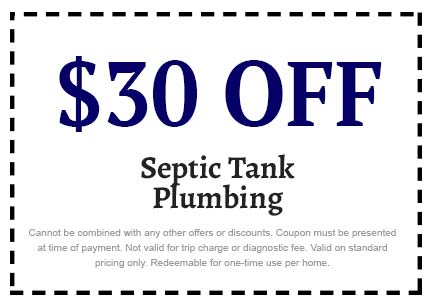 Discount on Septic Tank Plumbing