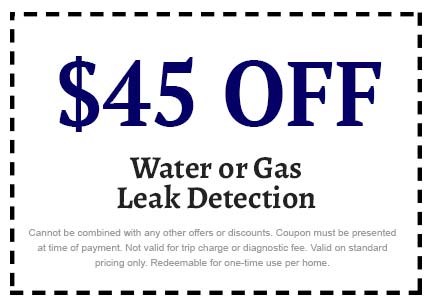 Discount on Water or Gas Leak Detection